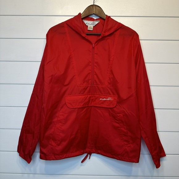 Vintage Windbreaker Windsuit SMALL Nylon 1/4 Zip Hoodie Pants Red White Stripe - Picture 3 of 13